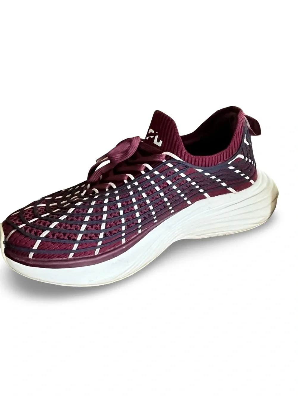 APL TechLoom Zipline Sneakers Brurgundy Black Sz 6.5